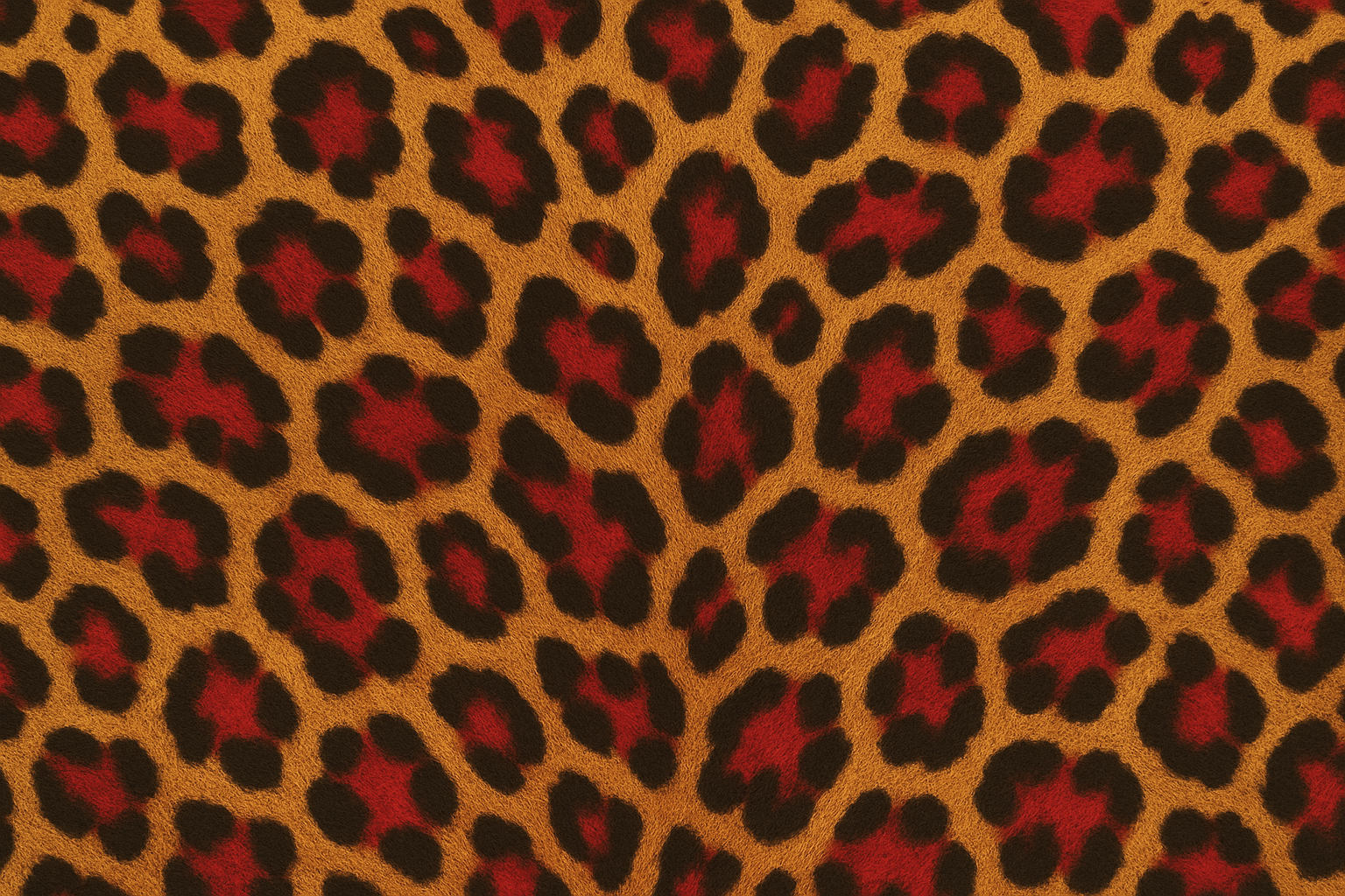 ANIMAL PRINT CON TOQUES ROJIZOS